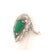 Green Natural Emerald Diamond Ring 14k Gold 6.1 TCW Certified For Sale - Image 8 of 12