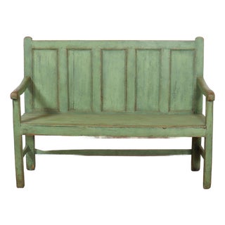Vintage Welsh Farmhouse Bench in Pine For Sale
