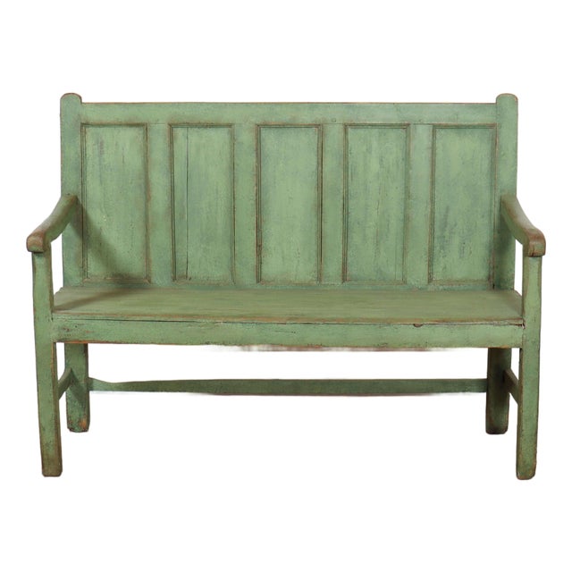 Vintage Welsh Farmhouse Bench in Pine For Sale
