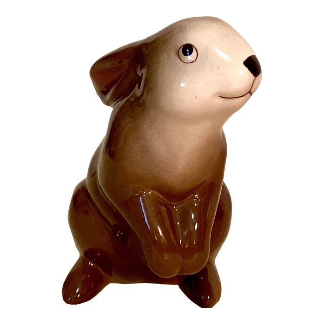 Charming Vintage Ceramic Rabbit Perfect for Your Easter Decor For Sale