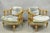 Vintage Hollywood Regency Low Barrel Back Cream Painted Club Lounge Chairs, Pair For Sale - Image 17 of 17