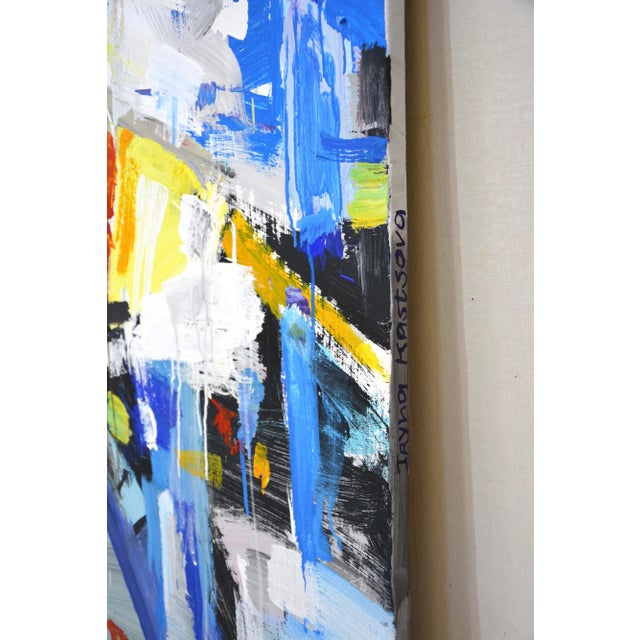 Contemporary "Abstract Sailboat." Original Painting For Sale - Image 3 of 9