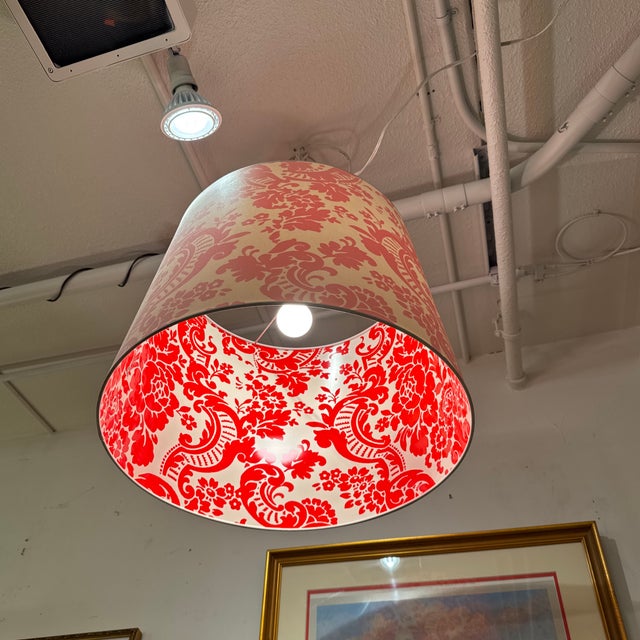 Dwm Maloos Custom Damask Lighting Pendant For Sale - Image 12 of 12