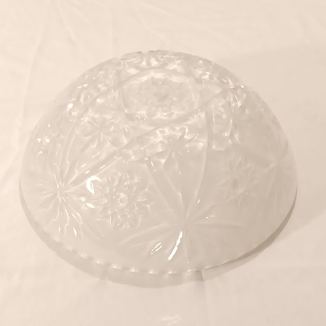 This beautiful rare and hard to find frosted ceiling light cover by Anchor Hocking is a unique collector's find. The EAPC...