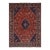 1950 8'1"x11'3" Ochre Red Hand Knotted Vintage All Wool Joshagan Cleaned Oriental Rug For Sale