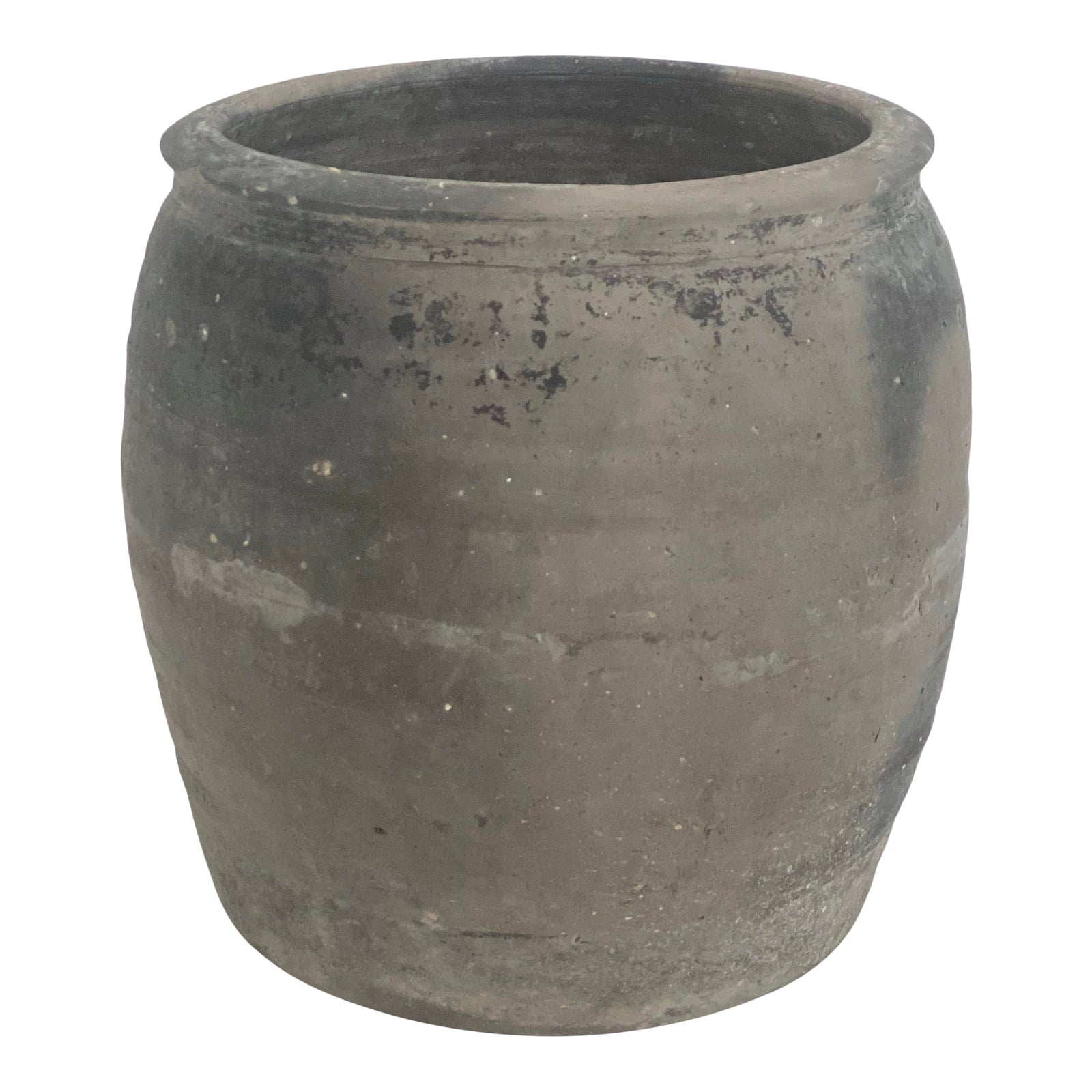 Matte Black Pottery Jug Vessel Chairish