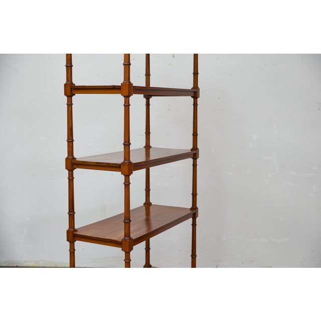 English English Regency Pine Etagere, Early 19th Century, Four Shelves, Turned Supports For Sale - Image 3 of 12