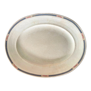 Antique Oval Platter by Wh Grindley Kendal Oval Ironstone | Georgian Ivorie | Rare English China