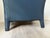 1990s 1990’s Mid Century Donghia Navy Blue Leather Club Chair For Sale - Image 5 of 9
