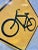 Vintage Reflective Bicycle Road Sign For Sale - Image 10 of 12
