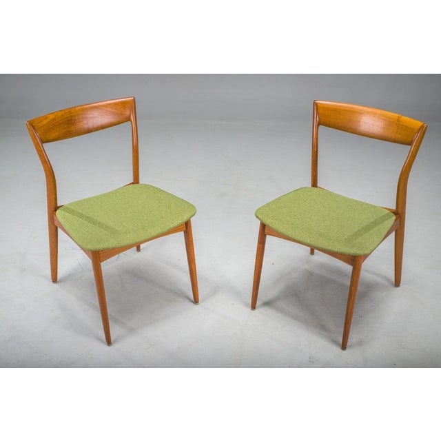 Set of Dining Teak Chairs attributed to R. Borregaard for Viborg, 1970s For Sale - Image 12 of 14