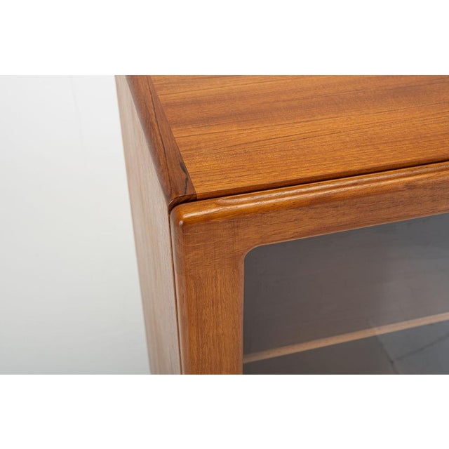 1960s Danish Teak Cabinet with Glass Doors, 1960s For Sale - Image 5 of 9