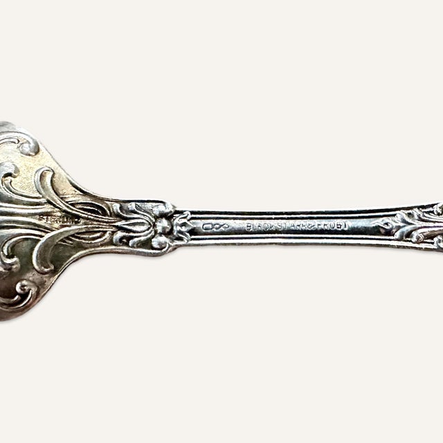 Early 1900s Black Starr and Frost Sterling Silver Ice Cream Spoons- Set of 10 For Sale - Image 4 of 4