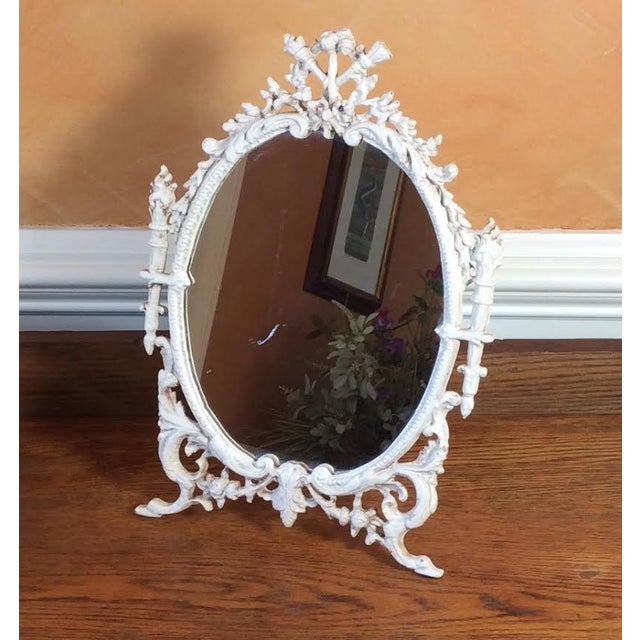 Antique Cast Iron Table Mirror Chairish