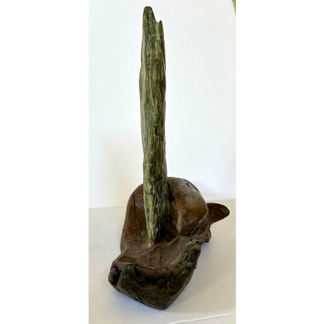 Art Nouveau Jade Beach Carmel California Sculpture For Sale - Image 3 of 6