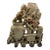 Vintage Soapstone Carvied Triple Vase Birds and Flowers For Sale