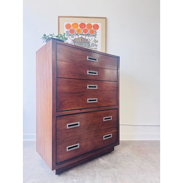 1970s 1970s American of Martinsville Tall Dresser For Sale - Image 5 of 7