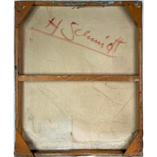 Vintage Abstract Expressionist Standing Pensive Figurative Nude - Heavy Impasto by Harald Dry Schmidt For Sale In Monterey, CA - Image 6 of 6