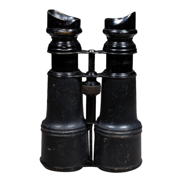 19th C. Leather Wrapped Sportier Paris Day Night Binoculars c.1880s For Sale