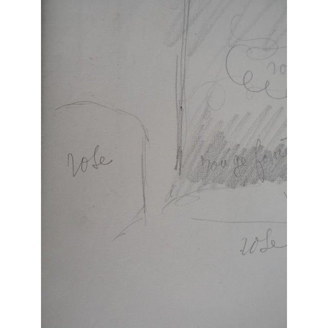 Marie Laurencin, Coulissé Study, Original Drawing For Sale - Image 5 of 6