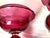 Red Pair of 19th Century Victorian Cranberry Glass Pedestal Bowl Compotes For Sale - Image 8 of 9