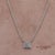 18k(750) White Gold Natural Diamond Square Shape Pendant Necklace With Chain For Sale In New York - Image 6 of 12