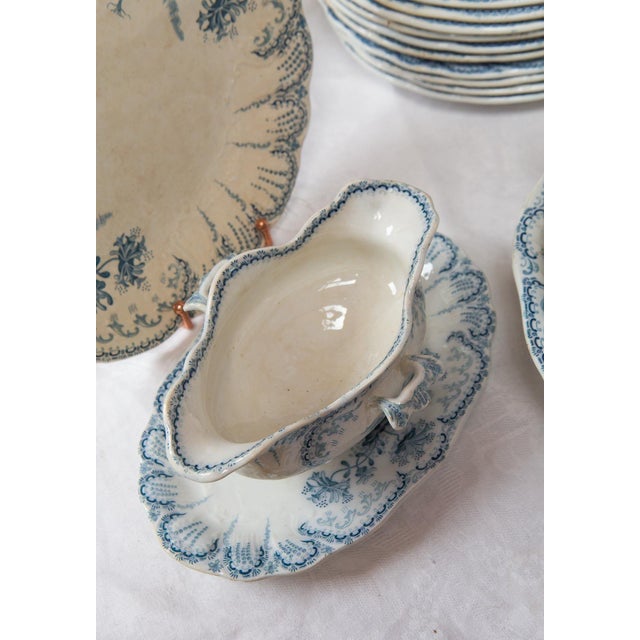 Earthenware Tableware from Saint Amand Hamage, 1890s, Set of 42 For Sale - Image 12 of 18