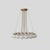 Model 2109 design by gino sarfatti the le sfere chandelier is composed of a circular array of blown opaline glass spheres....