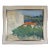 Mid-Century Modern 'Mediterranean Escape' Swedish Expressive Landscape Oil Painting, Framed For Sale