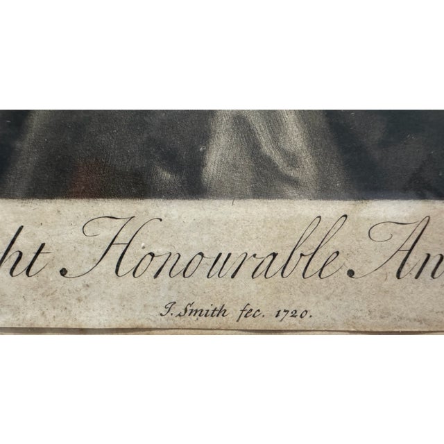 English 18th Century Mezzotint Engraving Ann Lady Torrington After Sir Godfrey Kneller For Sale - Image 3 of 6