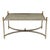 This is a late 20th century Maison Jansen inspired chrome and brass coffee table with a distressed mirror top. The...