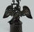 Early 19th Century Antique Pair Regency Bronze Crystal Lustres Candlesticks Candelabra Eagles Prisms For Sale - Image 5 of 15