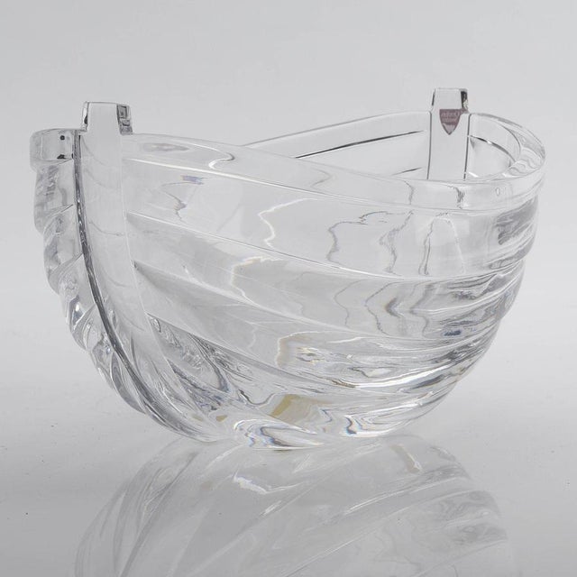 1980s Large Exhibition Crystal Bowl by Gunnar Cyrén, Sweden, 1986 For Sale - Image 5 of 11