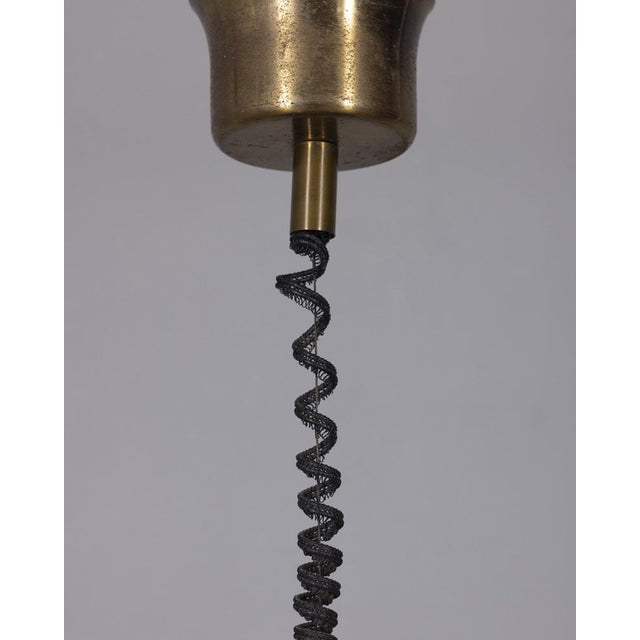 Vintage Italian Metal Rolling Chandelier, 1970s For Sale - Image 6 of 9