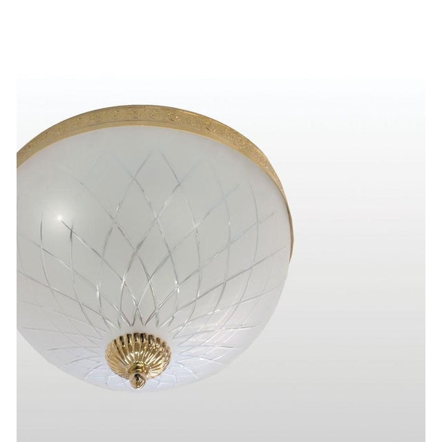 Contemporary Deloitte 3 Lights Flush Mount in Gold Plate by Aggiolight For Sale - Image 3 of 6