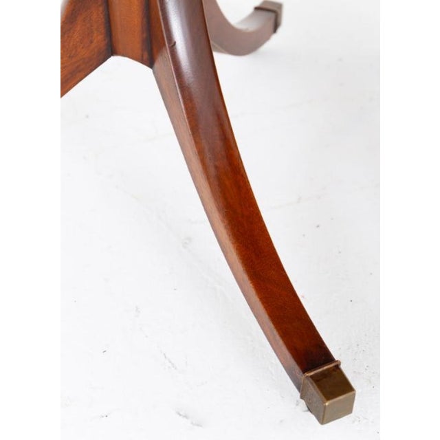 Regency Revival Pedestal Table in Mahogany, 1890s For Sale - Image 6 of 7