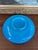 Mid 19th Century French Blue Opaline Glass Bowl With Intricate Gilded Fruit and Vine Border For Sale - Image 9 of 9
