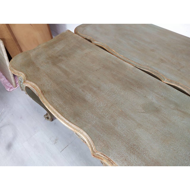 Louis XV Style Patinated Console Table, 1930s For Sale - Image 9 of 18