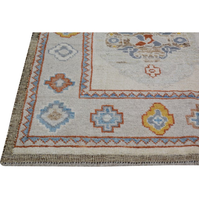 Traditional New Oushak Hand Knotted Wool Rug, 8'7x10'5 For Sale - Image 3 of 5