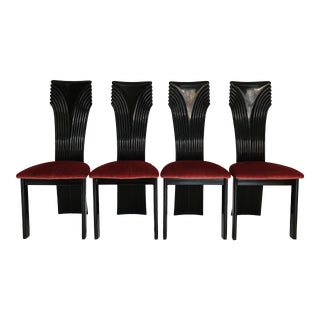 Vintage Used High Back Dining Chairs For Sale Chairish