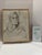 1950s William Oberman Signed Charcoal Portrait Drawing Framed 1953 For Sale - Image 5 of 5