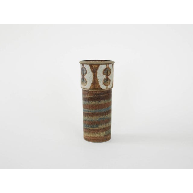 Vintage Danish Ceramic Vase by Svend Åage Jensen for Søholm, 1960s For Sale - Image 3 of 8