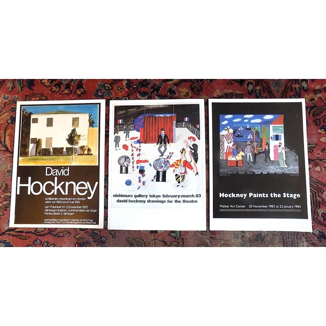 David Hockney Vintage David Hockney Poster Lithographs - Set of 3 For Sale - Image 4 of 5
