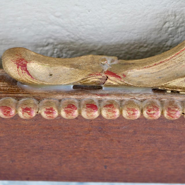 19th Century Lion Trim Entry/Pier Beveled Mirror For Sale - Image 12 of 17