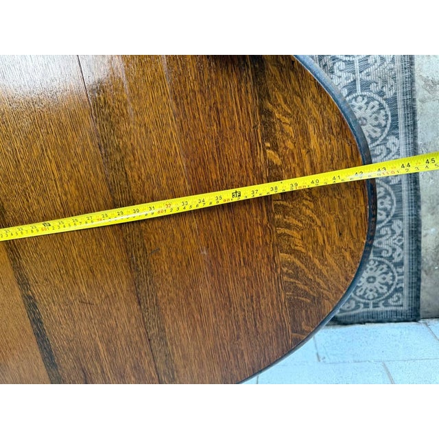 Antique English Barley Twist Style Oak Drop Leaf Gate Leg Dining Table For Sale In Washington DC - Image 6 of 16