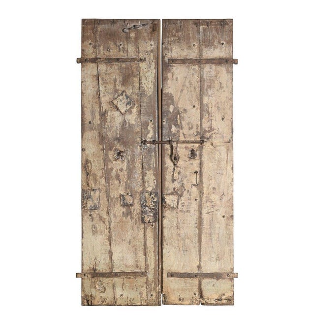 Antique Anglo-Indian Teakwood Door For Sale - Image 4 of 4