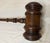 Huge Vintage Handmade Carved Turned Wooden Solid Wood Judge Auction Gavel Large For Sale - Image 4 of 11