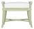 Small Malacca Bench - Celery Green For Sale