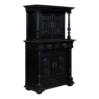 Gründerzeit Sideboard in Black, 1800s For Sale