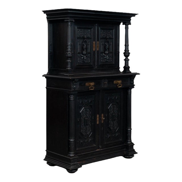 Gründerzeit Sideboard in Black, 1800s For Sale